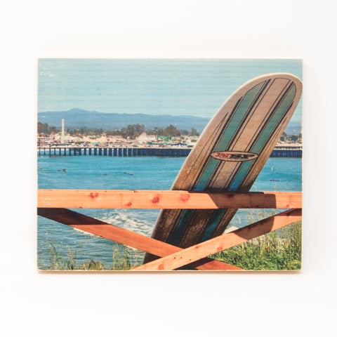 Surfboard Beach Boardwalk Vista - Rectangle