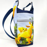 Water Bottle Crossbody Sling - Happy Poppies