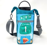 Water Bottle Crossbody Sling - Highway 1 Sign