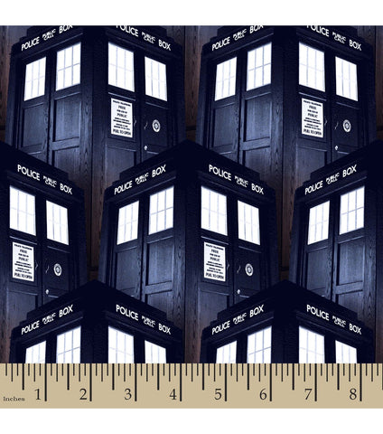 Cloth Face Mask - #151 - Doctor Who Tardis Police Box