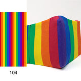 Cloth Face Mask - #104 - Rainbow Pride Stripe