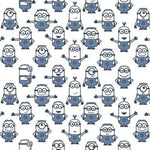 Cloth Face Mask - #73 - Blue and White Small Minions