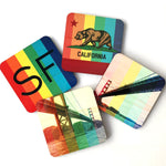 Rainbow Pride San Francisco Landmarks Coasters - Set of 4