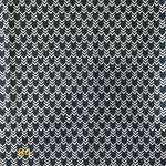 Cloth Face Mask - #84 - Navy/White Herringbone / Arrows