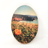 Best View in the House: Mori Point Poppy - 5”x7” Oval