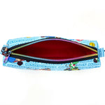 Zipper Pouches - #353 - Mario Cart & Friends on Blue