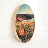Best View in the House: Mori Point Poppy - 5”x7” Oval