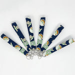 Wristlet Key Fob - Baby Yoda Grogu on Navy