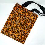 IN STOCK: Halloween Tote Bag - Swirly Ghosts on Black