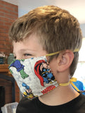 Cloth Face Mask - #104 - Rainbow Pride Stripe