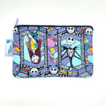 5x8 Zipper Pouch - Nightmare Before Christmas Stained Glass