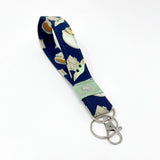 Wristlet Key Fob - Baby Yoda Grogu on Navy