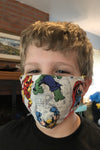 Cloth Face Mask - #186 - Horror Movie Villains on Gray