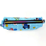 Zipper Pouches - #353 - Mario Cart & Friends on Blue