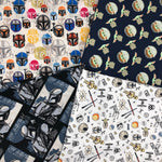 Cloth Face Mask - #147 - Star Wars Doodles on White