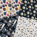 Cloth Face Mask - #147 - Star Wars Doodles on White