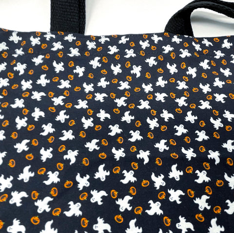 IN STOCK: Halloween Tote Bag - Small Print Ghosts and Pumpkins