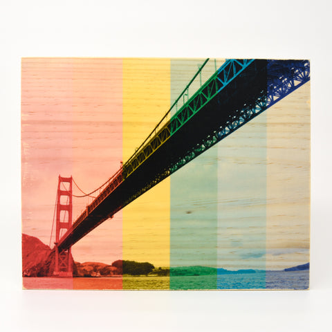 Rainbow Pride: Sailor's Golden Gate Bridge - Rectangle