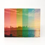 Rainbow Pride: Sunset SF Skyline - Rectangle