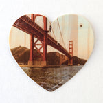 3" Heart Sticker - Assorted San Francisco and California Coastal