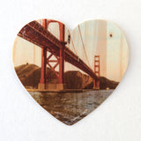 3" Heart Sticker - Assorted San Francisco and California Coastal