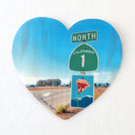 3" Heart Sticker - Assorted San Francisco and California Coastal
