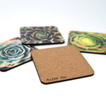 IN STOCK - Succulent Coasters - Set of 4