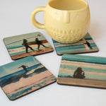 Northern California Surfers Coasters
