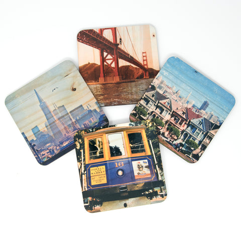 San Francisco Heart Magnets - Starter Pack - Hand-Transferred Photos on  Wood