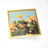 California Succulent and Poppy Foil Greeting Card - Choice of 5 Images or Assortment Pack of 10