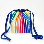 Drawstring Bags - #363 - Thin Rainbow Stripe