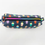 Zipper Pouches - #295 - Happy Boba Tea on Dk Gray