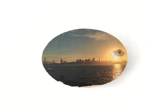 Sunset View from Treasure Island - Oval