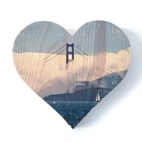 Afternoon Fog: Golden Gate Bridge - Heart