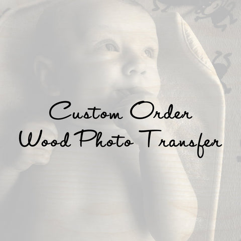 Custom Photo on Wood - 9" Heart